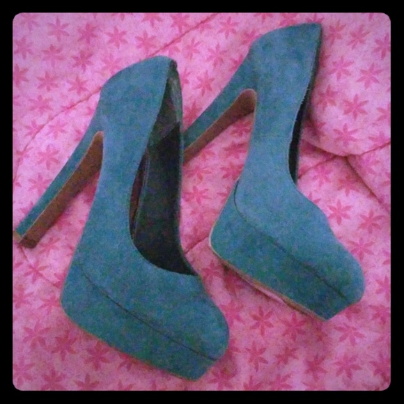 Emerald Green pumps - Picture 1 of 3